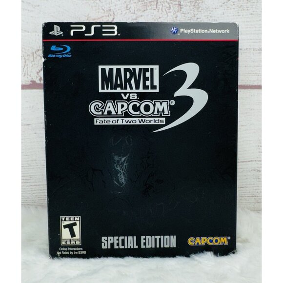 Disney Other - Marvel Vs Capcom 3 Fate of Two Worlds (PS3, 2011) Special Edition Steelbook USED